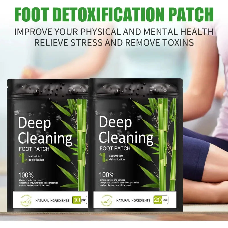 Detoxifying Foot Pads Bamboo Foot Relief Patch Pads Improve Sleep Relief Relieve Stress Body Toxins